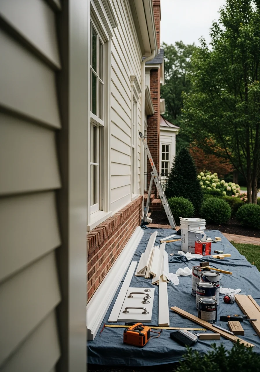 A service professional working on a Tysons Corner home with skill and professionalism.