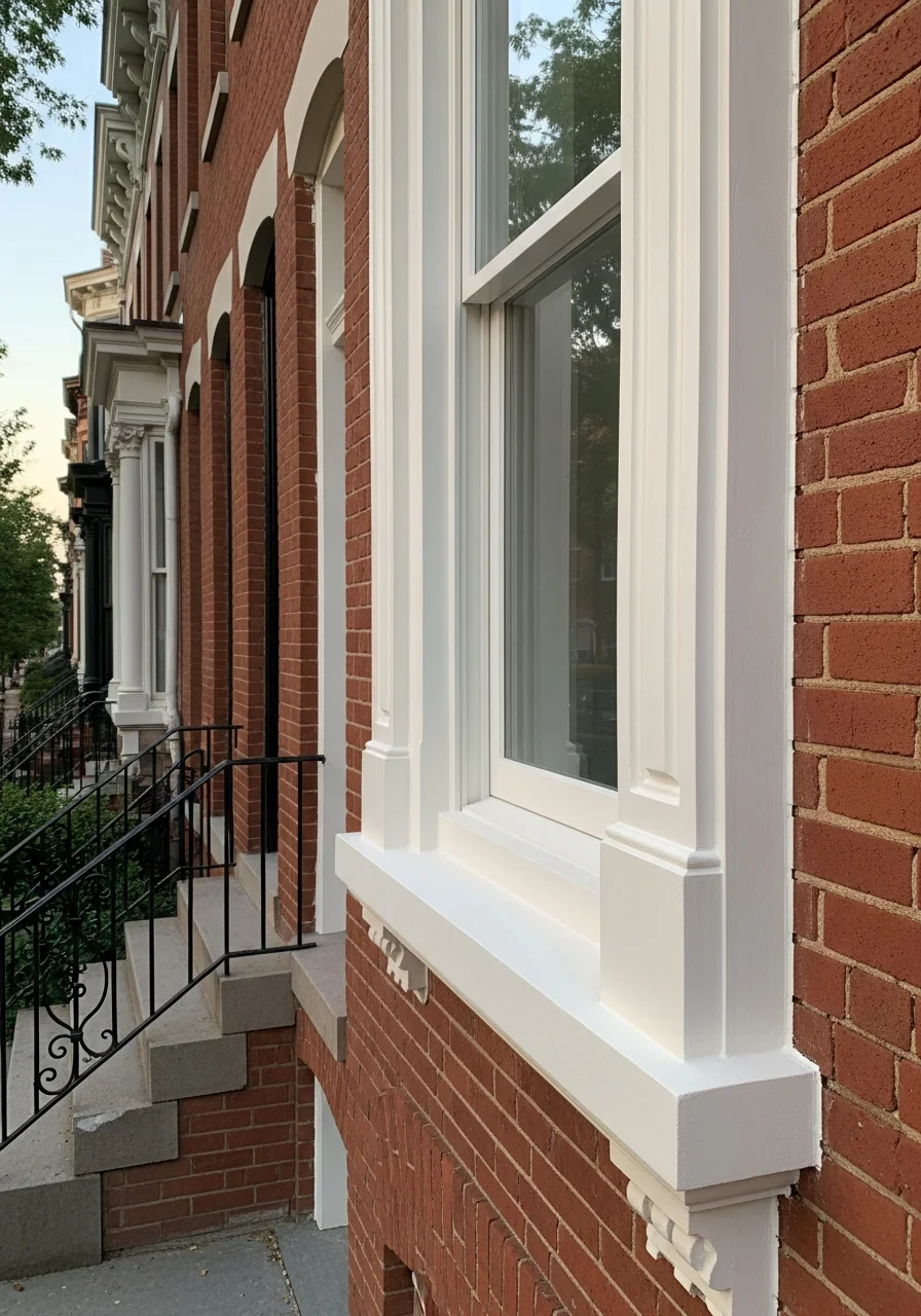 A professional service provider working on a DC property with precision in an urban setting.